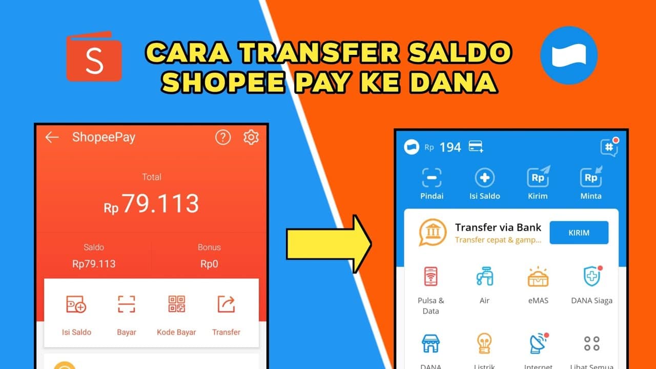 Cara Transfer ShopeePay ke Akun Dana